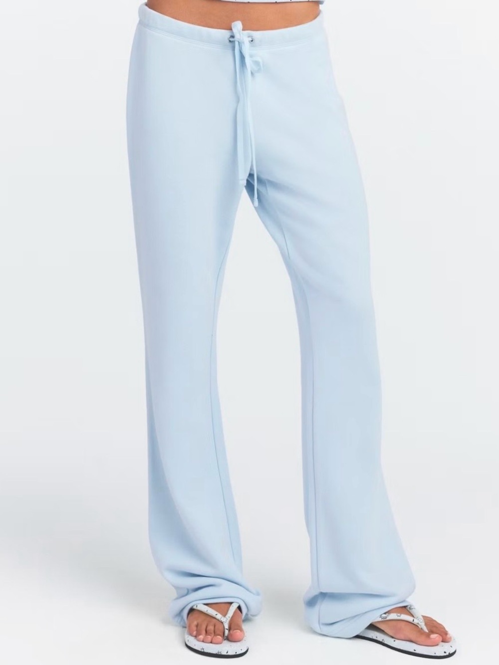 SKIMS Powder Blue Drawstring Lounge Joggers and Top - SET!!!